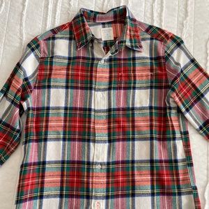 J.Crew Crewcuts Boys Size 12 Flannel Long-Sleeved Shirt